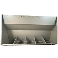 Nouvelle mangeoire automatique carrée en acier inoxydable poli pour porcs, utilisable en mode humide/sec, avec dimensions personnalisables pour ferme de 10 à 40 porcs