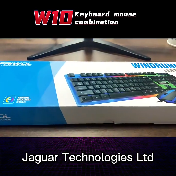 Factory Customized RGB LED Backlight Gaming Keyboard Mouse Combo Set New  Custom Language Teclado Klavye Keyboard and Mouse