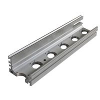 Personnaliser divers profilés en aluminium extrudé de grande taille pour l'industrie rail caché en aluminium pour porte coulissante