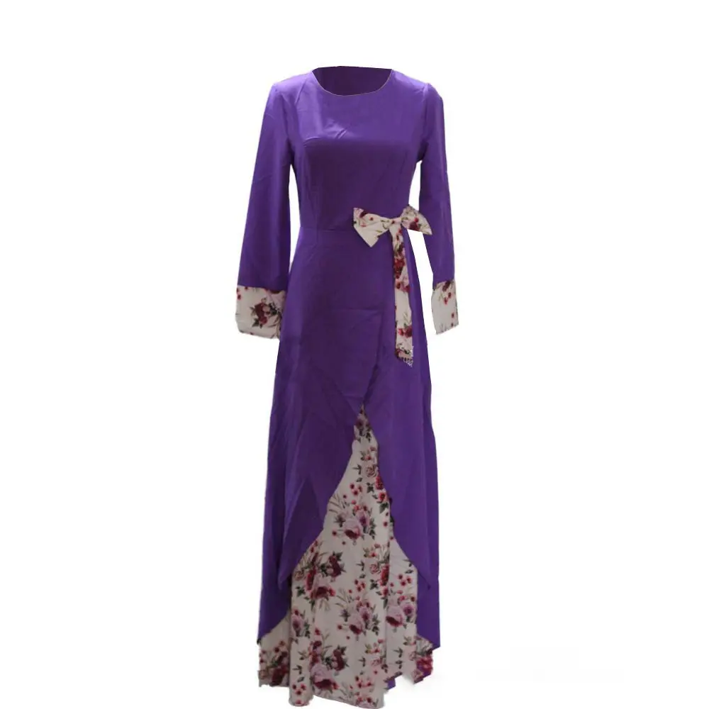 Kaftan Abaya Long Dress Floral Skirt Dubai Islamic Clothing Women Muslim Dress Fancy Abaya
