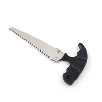 Kit de survie de poche pour la survie en plein air, lame fixe, scie à os, acier inoxydable, outil de chasse avec poignée en PP