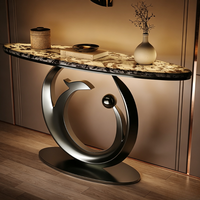 Console de salon moderne en métal de luxe haut de gamme pour hôtel