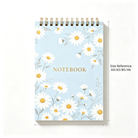 Regalo Empresarial Personalizado para Empleados, Artículos de Oficina, Cuadernos Espiralados de 120 Páginas con Logotipo Estampado en Oro