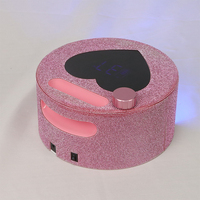 Forme de coeur LED écran uv lampe à ongles électrique ongles diamant uv lampe à ongles pour manucure rechargeable
