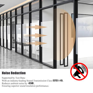 Divisor <span class=keywords><strong>de</strong></span> <span class=keywords><strong>oficina</strong></span> modular <span class=keywords><strong>de</strong></span> vidrio templado <span class=keywords><strong>de</strong></span> estilo moderno pared <span class=keywords><strong>de</strong></span> partición acústica para división interior-para gimnasio y aplicación <span class=keywords><strong>de</strong></span> hospital - Product Image 6