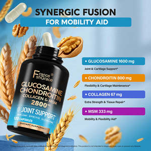 Alta Qualidade Glucosamina Condroitina 2800 mg Suplemento Com MSM e colágeno para adultos Suporte Comprimidos de Glucosamina Saúde Conjunta - Product Image 3