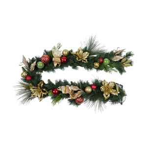 Nouveauté Guirlande de décoration de Noël artificielle en PVC écologique personnalisée avec décorations de boules - Product Image 2