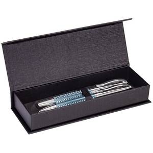 Scatola nera per penna con chiusura a patta, custodia regalo per singola penna - Product Image 2