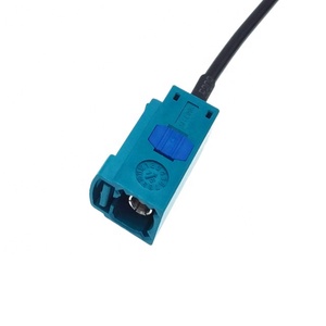 Câble d'extension mâle-femelle RG174 Pigtail personnalisé pour dispositif RF, câble RG113 50 ohms Code Z FAKRA SMB Bleu eau - Product Image 2
