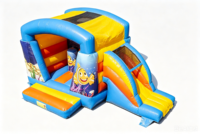 Château gonflable combiné avec toboggan sur le thème du poisson-clown, pour enfants, avec zone de jeu sous-marine, en PVC de qualité commerciale, écologique, Max