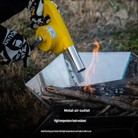 Souffleur d'air manuel pour le camping, soufflette portable pour barbecue, accessoires de camping en plein air, outil de démarrage de feu pour pique-nique et randonnée