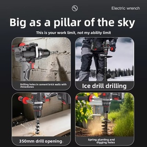 Perceuse à percussion sans balais à couple élevé de 180 N.m, mandrin de 13 mm, perceuse électrique de 1500 W, compatible avec la batterie <span class=keywords><strong>Makita</strong></span> 18 V - Product Image 3