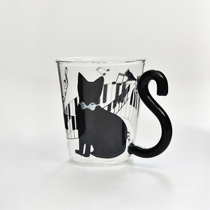 Taza de cristal bonita de alta calidad de 280ml con asa, taza de café ecológica, taza aislada para uso doméstico - Product Image 2