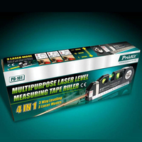 Promotion d'usine Niveau laser Horizon Ruban à mesurer vertical 2.5M Aligneur Règle métrique standard