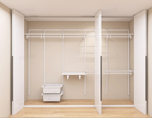 Amerikanisches Öko-freundliches Pulverbeschichtetes Wandregal-Schranksystem mit Viel Aufhängefläche und Verstellbaren Halterungen für Wohnzimmer - Product Image 4