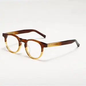 Benyi Customized Vintage Classic Myopia Glasses Frame Full Frame Acetate Glasses Frame Exquisite Handmade Glasses