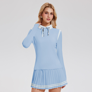 Camiseta <span class=keywords><strong>Polo</strong></span> DOVEARK de Verano con Logotipo Personalizado, de Manga Larga, para Deportes al Aire Libre, Golf, para <span class=keywords><strong>Mujer</strong></span>, Diseño Simple y Versátil, Efecto de Dos Piezas - Product Image 5