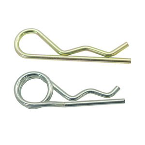 Galvanized Double Ring R Type Spring <b>Pin</b> Grade A Level 4.8 Zinc Plated 70 Steel General Use - Product Image 1