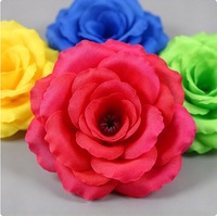 Fleurs artificielles en soie, roses de 8 cm, best-seller transfrontalier, longue durée, style moderne réaliste, décorations de mariage, accents floraux pour murs.