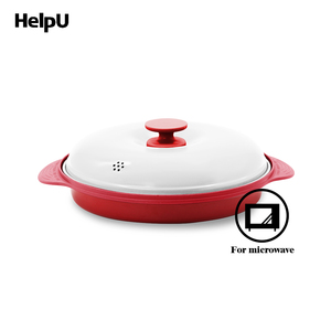 Sartén antiadherente <span class=keywords><strong>para</strong></span> parrilla, utensilio de 4 colores, redondo, fácil de limpiar, sin humo, <span class=keywords><strong>para</strong></span> microondas, con mango - Product Image 1