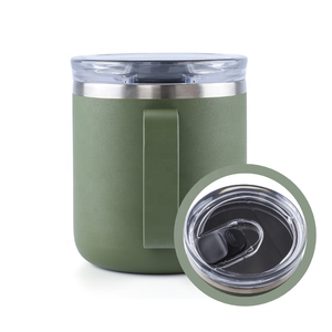 10oz Durable Vacuum <strong>Coffee</strong> Mug with Slider Lid 304 Stainless Steel Keep Ice <strong>Shaker</strong> Cold and Hot - Product Image 4