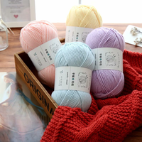 Venta al por mayor de fábrica: Hilo de algodón peinado de 6 cabos, 100g, ideal para bufandas, gorros y ganchillo a mano.