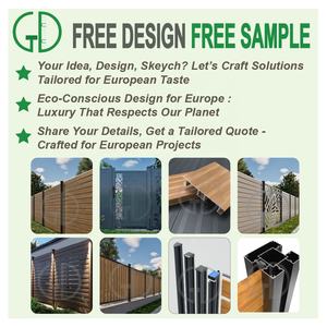 Panneaux de clôture en aluminium noir pour jardin et piscine, sans rouille, faciles à assembler, imperméables, <span class=keywords><strong>treillis</strong></span> en béton élégant, clôtures et portails - Product Image 3