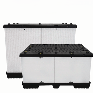 Сверхмощный большой автомобильный промышленный перерабатываемый полипропиленовый ящик с гофрированными пластиковыми рукавными коробками с поддоном и крышкой - Product Image 1