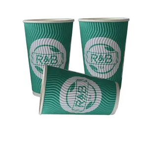 Green Treasure MY Multi Size In Stock Disposableable 6 7 8 16 20 22 24 9 10 12 14 Oz Double Wall Coffee Hot Drink Paper Cup