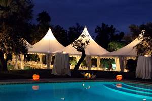 <span class=keywords><strong>5x5</strong></span> PVC Branda PVC Pagoda Çerçeveli Çadır Kolay Sökülebilir Beyaz Düğün Pagoda Çadırı Tentesi Satılık Tedarikçi Guangzhou - Product Image 2