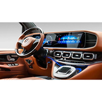 Mercedes Sprinter V-Class, intérieur luxueux, tableau de bord, console centrale, style design professionnel, kits d'intérieur en cuir