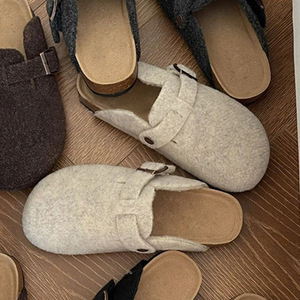 Nuevas Sandalias de Plataforma Unisex para Otoño 2025, Antideslizantes, Transpirables, con Parte Superior de Fieltro Suave, Zuecos Casuales para Mujer - Product Image 4
