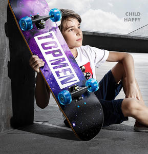 บอร์ดสเก็ตไม้เมเปิ้ล4ล้อ,สเก็ตบอร์ดไม้สำหรับเด็กผู้ชายเด็กผู้หญิง - Product Image 5