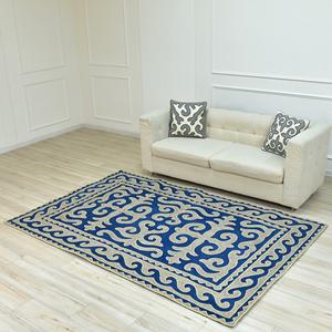 Tapis et ensembles de feutre Shyrdak rectangulaires à poils moyens de motif traditionnel écologique fait à la main pour un usage domestique en gros Baira - Product Image 2