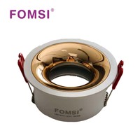 Support de Downlight Rond LED FOMSI Blanc Mat Noir MR16 Boîtier de Lampe LED GU10 Module LED MR16 Cadre de Spot LED