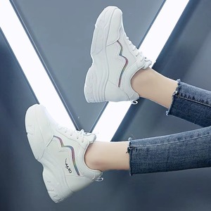 Zapatillas Deportivas de Plataforma con Punta Reforzada, Impermeables, para Mujer, Populares en Internet, Combinables con Todo, para Primavera - Product Image 1