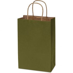 <b>Gift</b> <b>Small</b> Kraft Shopping Bags with Handles Paper Tote Bags for Boutique Retail Wedding Guests Grocery Birthday Paper Bags - Product Image 3