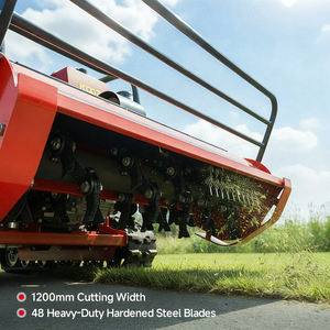 VORAN 15HP Remote Control Hybrid Lawn Mower 1200mm Cutting Width Tracked Slope <strong>Grass</strong> Cutter For Steep Hillsides - Product Image 4