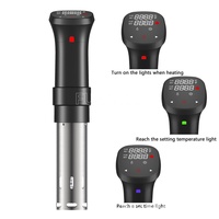 Pemanas Sous Vide Komersial Stainless Steel, Pemanas Celup Elektrik Digital LED Tahan Air 1100W untuk Kafe, Katering, Dapur