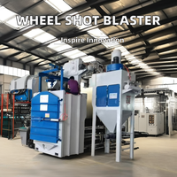 Machine automatique de grenaillage de roue nouvel Abrator pour le nettoyage et le brunissage avec des composants de base moteur pompe à moteur PLC