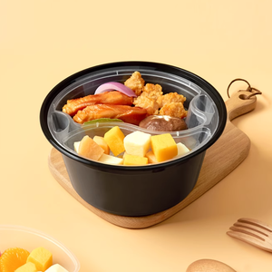 2層使い捨てPPプラスチック製スープラーメン麺ボウルインサートトレイ（チョコレート、寿司、ケーキ、クッキー、砂糖、サンドイッチ用） - Product Image 6