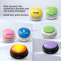 Bouton de communication pour animaux de compagnie, boîte vocale pour chien, bouton éducatif pour l'entraînement des animaux de compagnie avec fonction de communication sonore pour chiens et chats