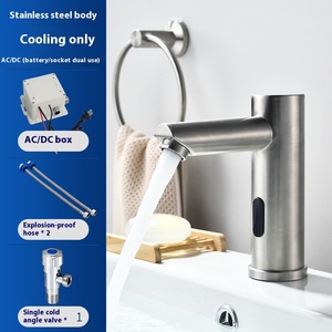 Hiện đại tự động cảm biến <span class=keywords><strong>tap</strong></span> Đen Thép không gỉ cảm ứng vòi thông minh hồng ngoại lưu vực <span class=keywords><strong>tap</strong></span> tay-miễn phí nước touchless vòi nước - Product Image 5