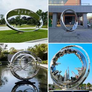 Escultura Moderna para Exteriores, Resistente a la Intemperie, de Acero Inoxidable, Diseño de Árbol en Espiral, Forma Personalizada, Fundición a Medida, para Hoteles - Product Image 3