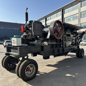 Надежная и прочная мобильная щековая дробилка PE400X600 с конвейером для дорожного строительства, дробилка для гранита, дробилка для известняка - Product Image 3