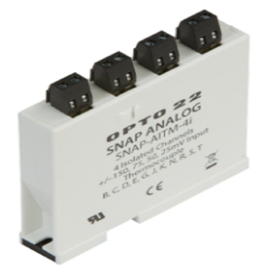 Plc Opto 22 Snap-aitm-4i Snap 4-ch Type B C D E <span class=keywords><strong>J</strong></span> K N R S, <span class=keywords><strong>T</strong></span> เทอร์โมคัปเปิล, อินพุตขายส่ง - Product Image 1