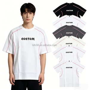 เสื้อยืดแฟชั่นคุณภาพสูงสำหรับผู้ชาย ผ้าฝ้าย ขายส่ง เสื้อยืดออกกำลังกาย 230 GSM ไซส์ใหญ่พิเศษ หรูหราสำหรับผู้ชาย รับสกรีนโลโก้ - Product Image 1
