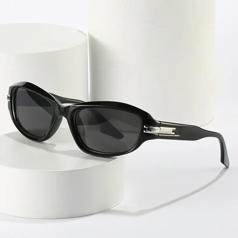 Fashion Hip Hop One Piece Sun Glasses Rectangle Sport Sunglasses Gradient Color UV400 Shades Sunglasses