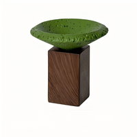 Diffuseur d'huiles essentielles en pierre volcanique avec logo personnalisé, base en bois, bol en béton, aromathérapie, décoration d'intérieur, diffuseur en pierre de lave