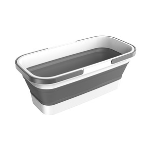 Seau à serpillière multifonctionnel en silicone pour la maison, portable, pliable, rectangulaire, en plastique, pour l'extérieur, idéal pour le dropshipping Shopify - Product Image 1